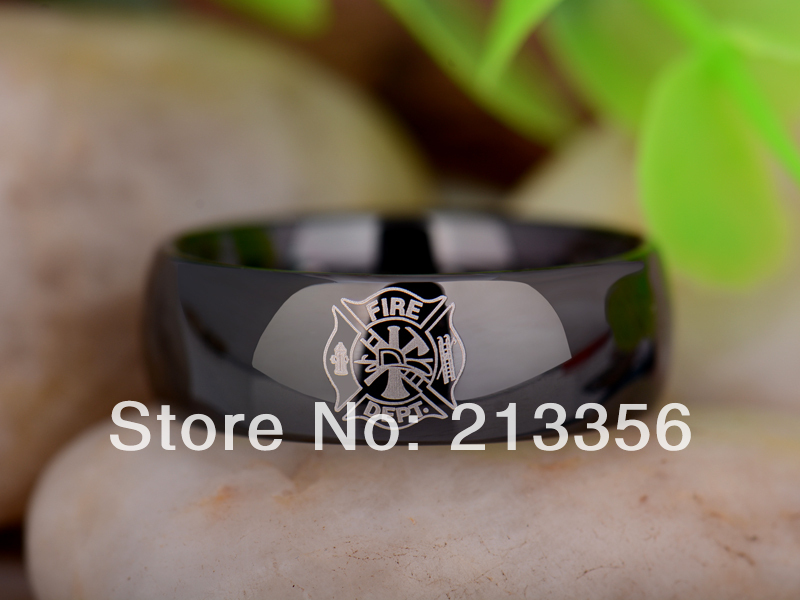 ... Firefighter New Men's Lord Fashion Tungsten Carbide Wedding Ring(China