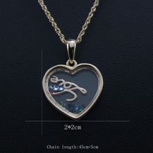 Fashion Hollow out heart necklace for women luxury statement brand stud necklace new design jewelry