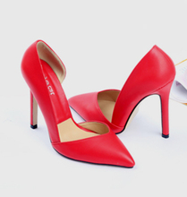 Hot Sale Brand New Design Women Pumps Apricot Red Stilettos Super High Heels Pointed Toe Fashion