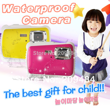 Yellow Pink Child Digital Waterproof Camera 8M underwater digital camera 2.0inch TFT LCD 4X Zoom