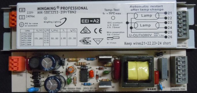 Купить 5 шт/много, 220-240v переменного тока t8 2x36w напряжения ...