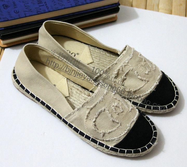 2014 handmade flat shoes low hemp soled shoes lazy women s shoes canvas shoes