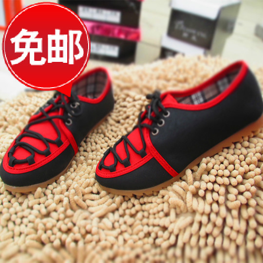 Autumn shoes 2013 flats cow muscle vintage single outsole comfortable lacing mother single nurse 