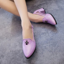 Fashion gauze 2014 women’s shoes pointed toe thick heel cool personalized shoes