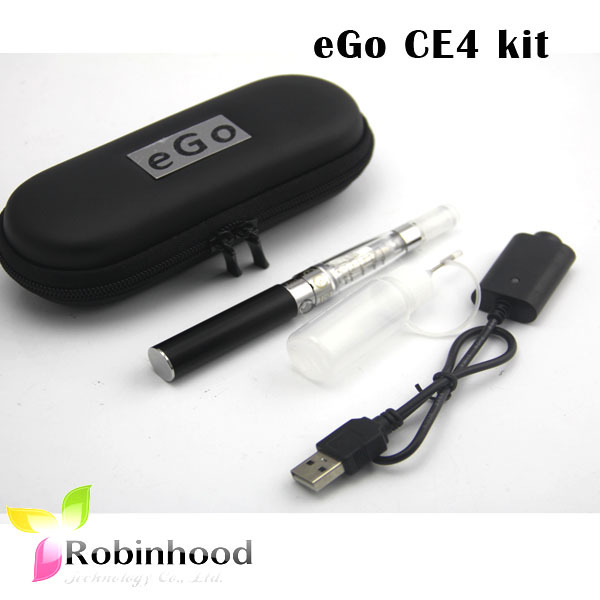 DHL shipping Elektronic cigaret CE4 Zipper Kit E cigarette Atomizer battery ego kit vaporizer pen