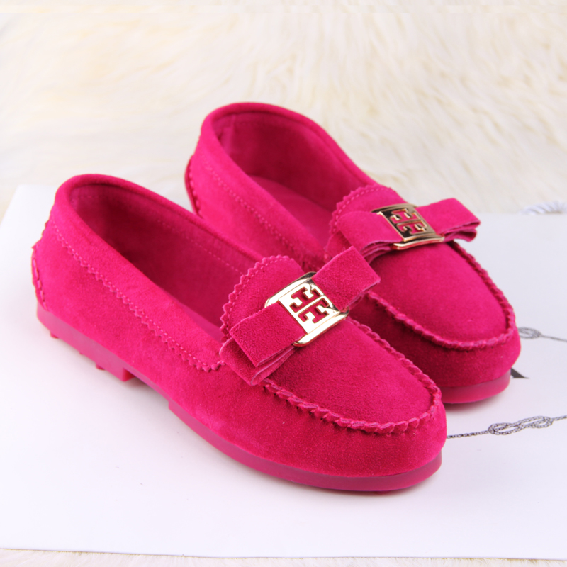2014 spring gommini loafers female scrub genuine leather flat bow flat heel single shoes maternity shoes