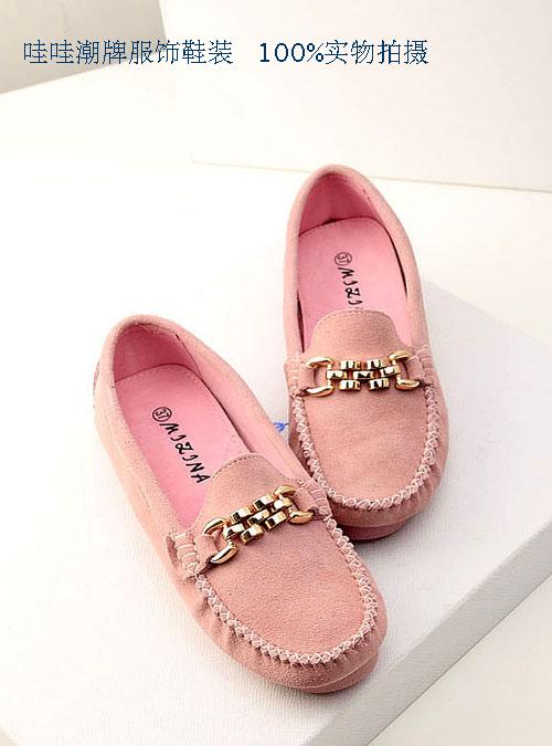 Candy color genuine leather loafers cow muscle gommini soft outsole nubuck cowhide flat heel flat single