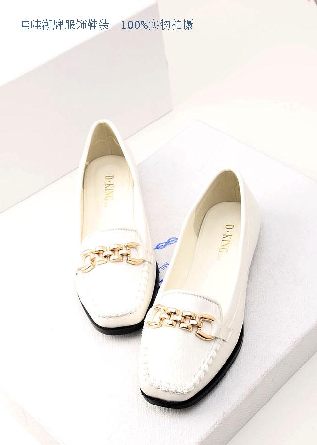 2014 spring single shoes female shoes fashion horsehair flat fashion square toe buckle metal gommini loafers