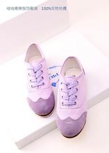 2014 spring and summer british style nubuck cowhide on cances color block decoration lacing low casual comfortable sports cloth