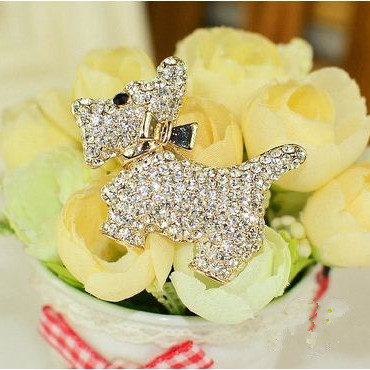 austria crystal fashion pins clothes bijoux designer Cute Dogs brooches broches broaches jewelry for women new