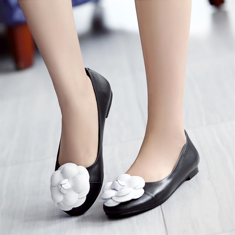 Single shoes female flat 2014 shoes female spring women s shoes sweet flower shoes low top