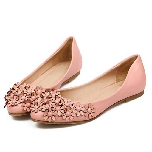 2014 spring small flower flat cow muscle outsole pink princess shoes single shoes soft outsole female