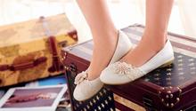 2014 spring sweet flat heel flat bottom small fresh all-match flower single shoes maternity shoes