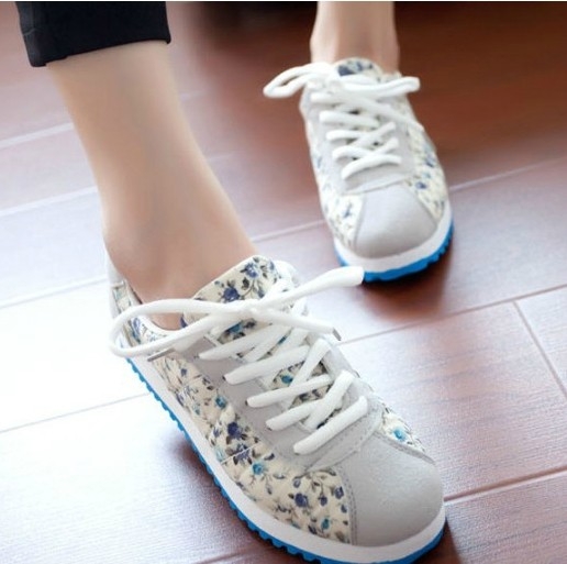 2013 flats casual shoes sport broken flower platform single spring and autumn female 