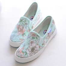 Pedal flower shoes lazy flat single shoes low canvas shoes female shoes casual shoes