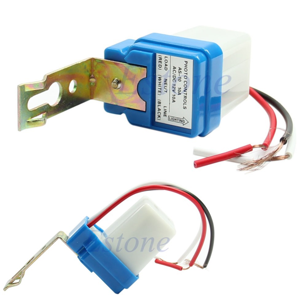 AC DC 12V 10A Auto On Off Photocell Street Light Sensor Switch Photoswitch New