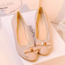 Sweet elegant bow beige thin heels with the single shoes women’s shoes four seasons shoes mtjlyjvqeq