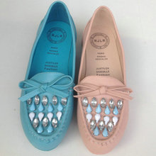 2014 women’s spring shoes round toe diamond single shoes low-heeled comfortable casual shoes female