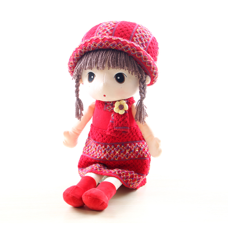 plush toy cloth  doll yarn doll little girl gift