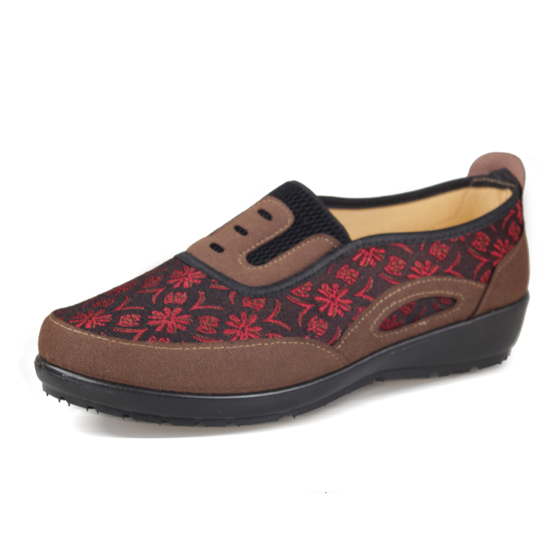 Cotton made saeger beijing shoes quinquagenarian embroidered mother comfortable shoes