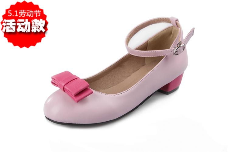 Spring and summer single shoes sweet bow casual shoes of them all match young girl