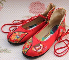 Cotton-made beijing shoes women’s shoes single shoes embroidered shoes national trend multi-layered women’s shoes sole single
