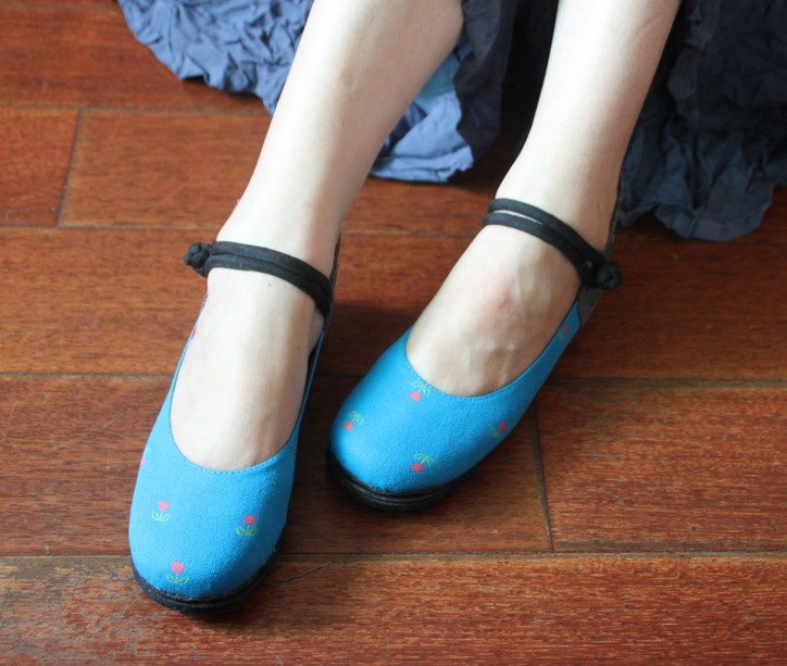Women s shoes single cotton made beijing multi layered sole national trend embroidered dance