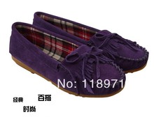 Free Shipping 2014 New Arrival Women’s Flat Shoes Genuine Leather Ballet Shoes Comfortable Shoes 4 Color Size 35-40 WD-2032