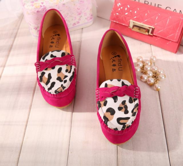 2014 female gommini all match platform loafers platform wedges casual 31 small yards shoes