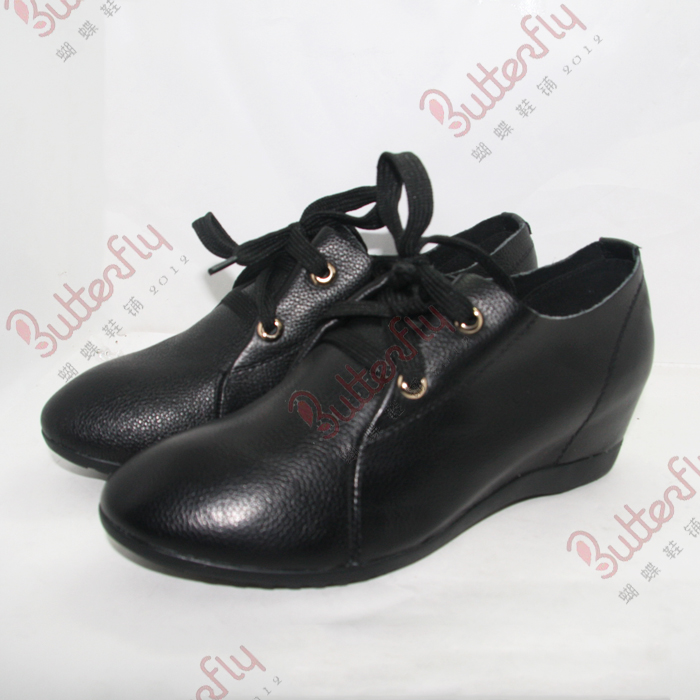 Colorful 2014 spring and autumn women s genuine leather casual shoes lacing elevator single shoes mother