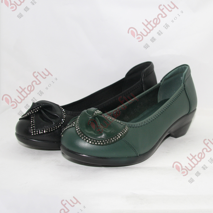 Colorful spring 2014 mother shoes spring shoes comfortable brief genuine leather female shoes 15362