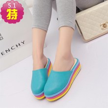Princess lourie wedges platform all-match at home brief women’s casual shoes slippers