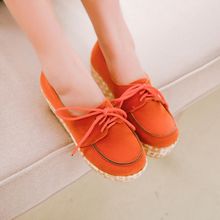 2014 women’s spring shoes front strap round toe platform wedges shoes orange shoes high-heeled