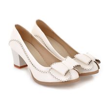 Spring new arrival 2014 women’s shoes brief ol formal office shoes laciness gentlewomen bow shoes white with the single shoes