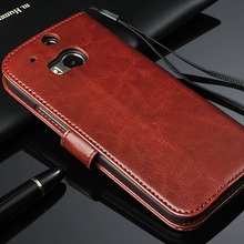 Newest Luxury Wallet Cases For The HTC One M8 PU Leather Flip Cover With Stand Function