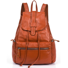2014 New High Quality 100% Guarantee Real First Layer Cowhide Women Backpack Genuine Leather Girls Travel Bag #MW-A111