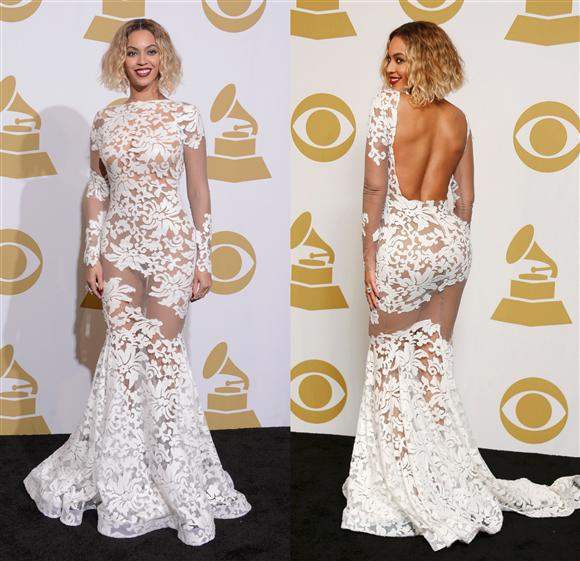 New-Arrival-Beyonce-Lace-Celebrity-Dresses-Mermaid-Open-Back-Long ...
