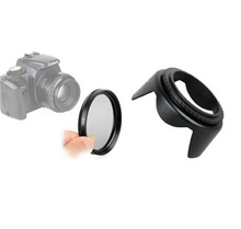 2 in 1 52mm CPL polarizing filter +Flower lens hood kit for DSLR 650D 550D 1100D Camera Photo Accessories