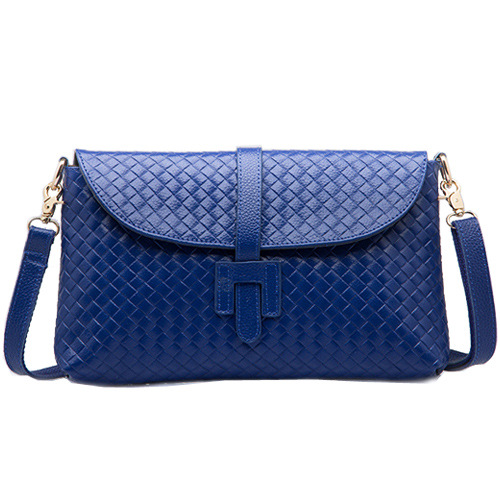 2014 women s genuine leather messenger bag knitted plaid cowhide shoulder bag small cross body trend