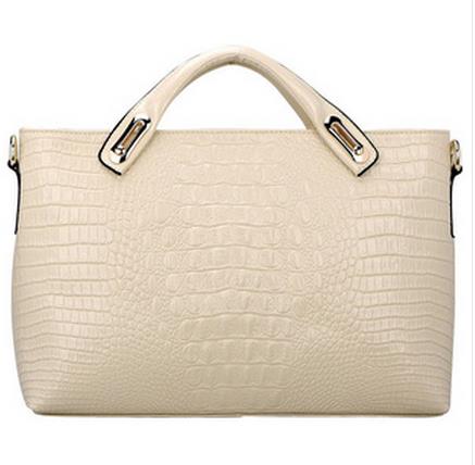 Quality crocodile pattern cowhide handbag shoulder bag cross body bag genuine leather women s handbag