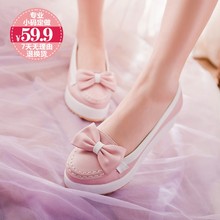 Princess platform single shoes platform wedges bow flat 33 women’s small yards shoes 3132
