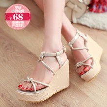 Summer platform sandals brief wedges platform high-heeled women’s casual shoes small yards 31 32 33