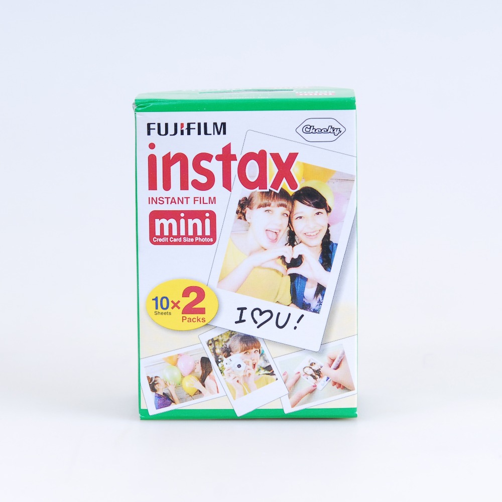 New Fujifilm Instax Mini Twin Film 20 sheets Plain Edge Instant Photo for Camera 7S 8