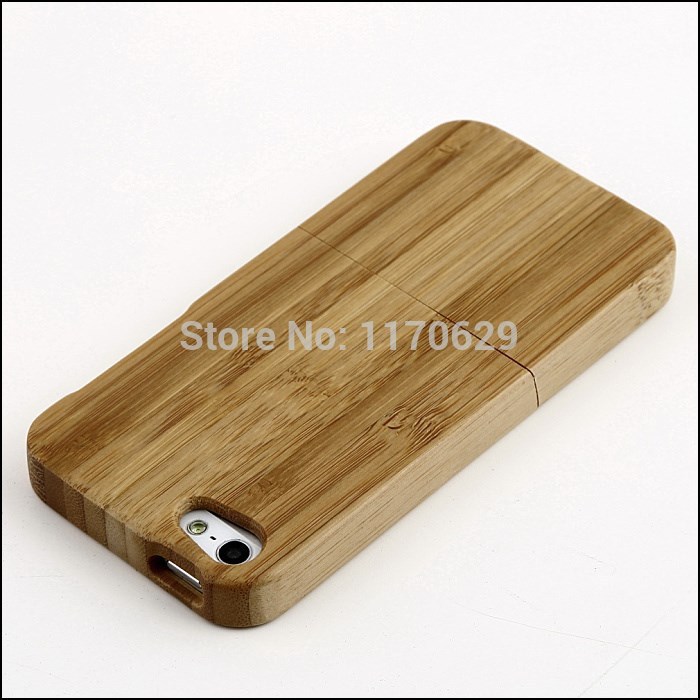 Free Ship Bamboo Wood Hard Back Cover Case Protector For iphone 4 4S mobile phone bags