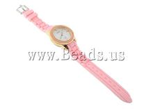 Free shipping Fashion Watch Bracelet tibetan women casual watch Zinc Alloy with Silicone pink nickel lead