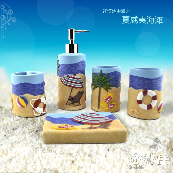 Beach Bathroom Set Creative Bath Products At The Novelty Hawaii Beach Theme Bathroom Set Toothbrush Holder Rack