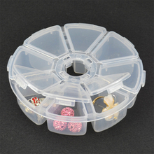 8 Grid Plastic Bead Box Storage Jewelry Tool Display Container Drug Storage Box Wholesale