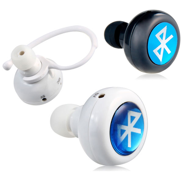 1PCS Wireless Mini In ear Bluetooth Stereo Earphone Headset For Cell Phone Tablet Free Shipping