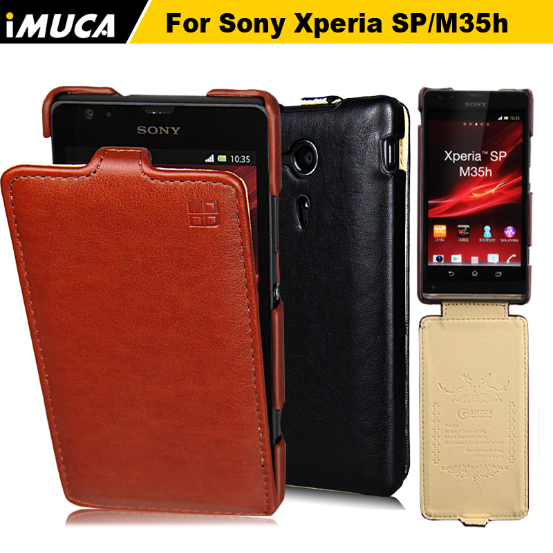 2015 New Luxury Flip Leather Case Cover For Sony Xperia SP M35h C5303 Original brand IMUCA