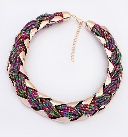 new 2014 statement choker necklace collier fashion women vintage jewelry accessories collar bead necklaces pendants
